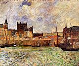 Paul Gauguin Canvas Paintings - The Port Dieppe